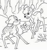 Bambi Ronno Thumper Jelonek Kolorowanki Dzieci Deer Imprime Wydruku Bembi Faline sketch template