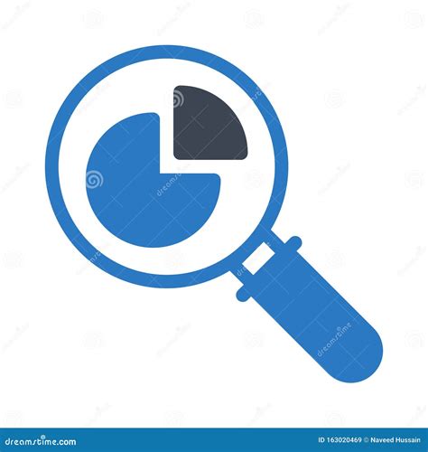 search board chart setting glyph color icon stock vector illustration