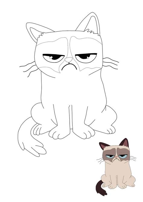 grumpy cat coloring pages   coloring sheets  cat