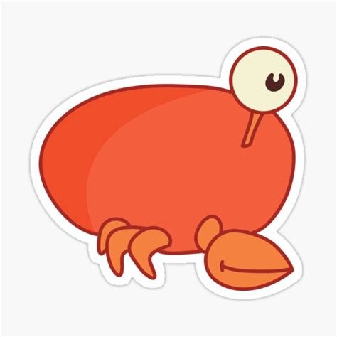 crab bratz baby fish tank sticker  morganleahh redbubble