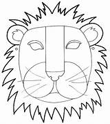 Lion Cub Masker Lions Mascaras Caretas Hunger Scare Africanas Disfraces Leeuwen Mascara Upozornění sketch template