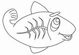 Coloring Ray Pez Peces Ikan Mewarnai Bodied Translucent Gambar sketch template