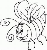 Bee Bumble Coloring Printable Pages Kids Template Outline Draw Clipart Cliparts Insects Clip Library Cartoon Drawings Popular Bugs Coloringhome sketch template