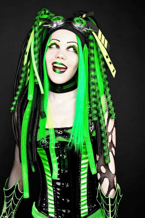 34 best images about cyber goth on pinterest cybergoth cyberpunk and dreads