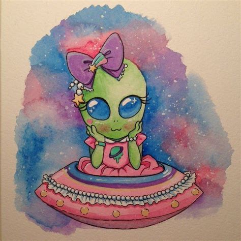 What A Cute Alien Drawing Hehhee B9h7 Alien