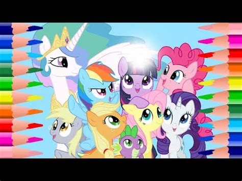 coloring pages   pony coloring books  kids  colored