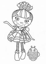 Lalaloopsy Colroing Flutters sketch template