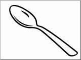 Spoon Clip Clipart Clipartlook Clipground sketch template