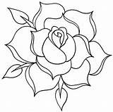Outline Rose Drawing Tattoo Line Roses Drawings Designs Simple Flower Clip Clipartsco Rosa Clipartix Rosas Sketches Coloring Related Getdrawings Visit sketch template