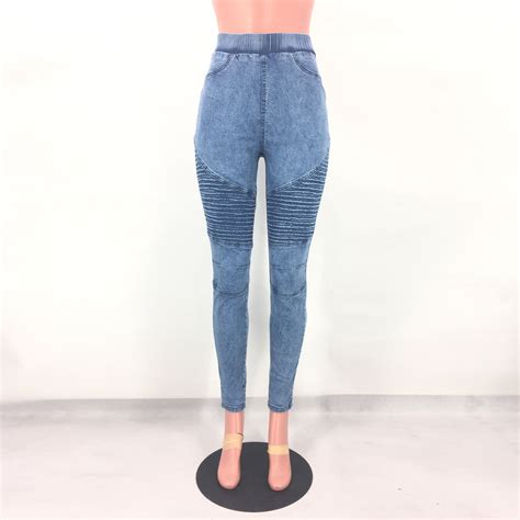 2019 Elastic Waist Women S Trousers Women Skinny Jeans Ladies Casual