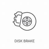 Disk Brake Icon sketch template