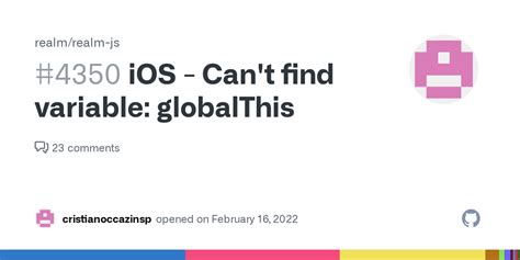 ios  find variable globalthis issue  realmrealm js