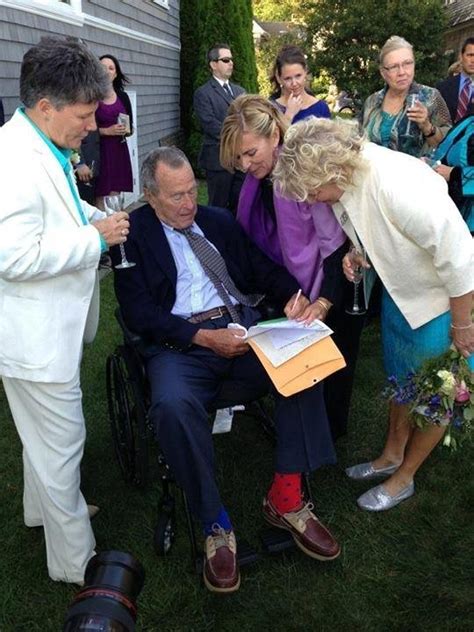 George H W Bush Serves As Witness At Maine Same Sex Wedding