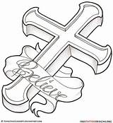 Crosses Celtic Ribbon Laying Cruces Tatoo Praying Getdrawings Addictz sketch template