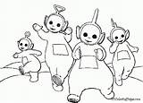 Teletubbies Pages Colouring Coloring Popular sketch template