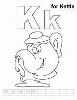 Kettle Coloring Handwriting Practice Kids Letter Pages Alphabet Bestcoloringpages Worksheets Preschool Activities Letters Choose Board sketch template