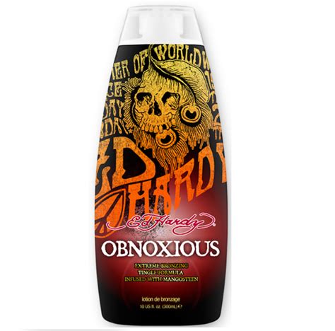 ed hardy obnoxious indoor tanning bed lotion  tingle bronzer