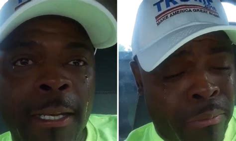 viral video shows man crying tears  joy  trump black people working jobs coming