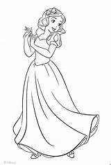 Coloring Snow Pages Princess Disney Prince Popular sketch template