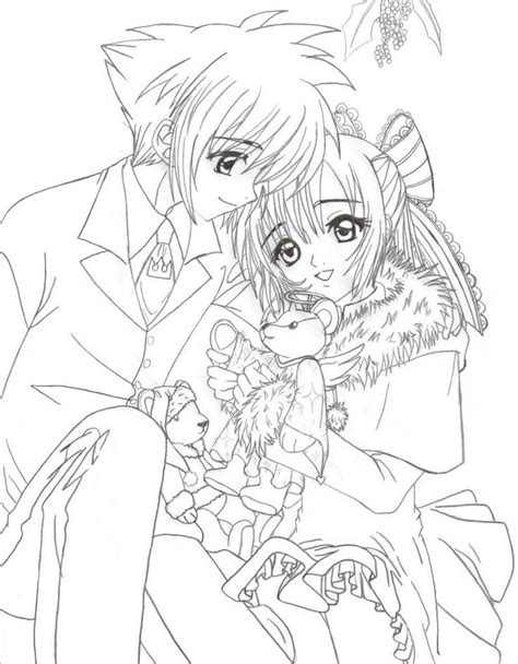 anime fox boy coloring pages anime fox girl cute coloring pages