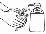 Coloring Pages Washing Hands Soap Hand Drawing Kids Colouring Choose Board Liquid sketch template