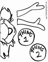Thing Coloring Pages Clipart Two Seuss Dr Getdrawings sketch template