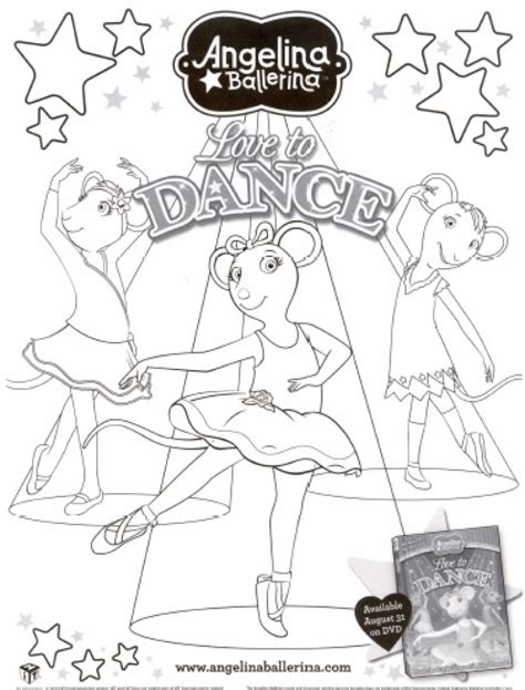 printable angelina ballerina coloring pages everfreecoloringcom