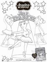 Ballerina Angelina Coloring Pages Printable Book Dance Everfreecoloring sketch template