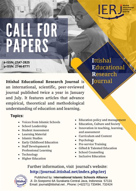 call  paper ittishal educational research journal