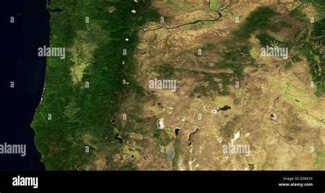 aerial map   state  oregon stock photo alamy
