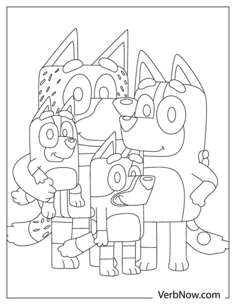 bluey coloring pages book   printable  verbnow