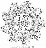 Coloring Adult Pages Floral Bohemia Romantic Patterned Ethnic Artistically Ornamental Drawn Frame Vector Hand Doodle Search Circle Valentine St Vectors sketch template