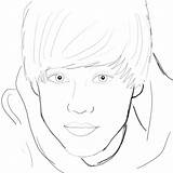 Bieber Tutorial sketch template