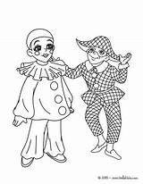 Coloring Pages Pierrot Carnival Harlequin Trinidad Colouring Tobago Characters Traditional Hellokids Print Caribbean Coloriage Carnaval Arlequin Kids Para Color sketch template