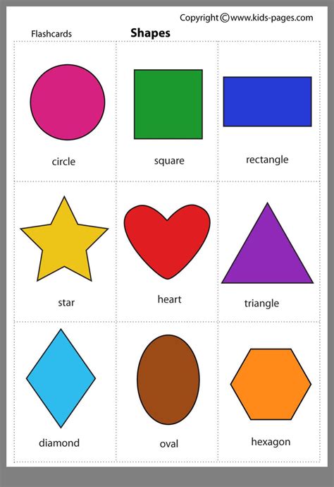 shapes  toddlers printable