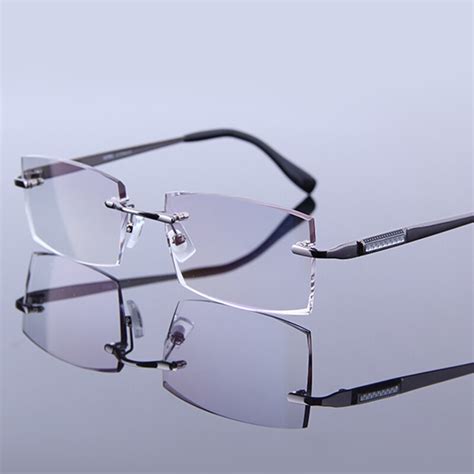 Luxury Reading Glasses Men S Hyperopia Rimless Eyeglasses Male Reader