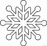 Snowflake sketch template