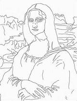 Vinci Leonardo Joconde Mona Colorier Dessiner Cuadros 1452 1519 Ecole Gioconda Pintores Momes Menta Pintor Dessins Siguiendo sketch template