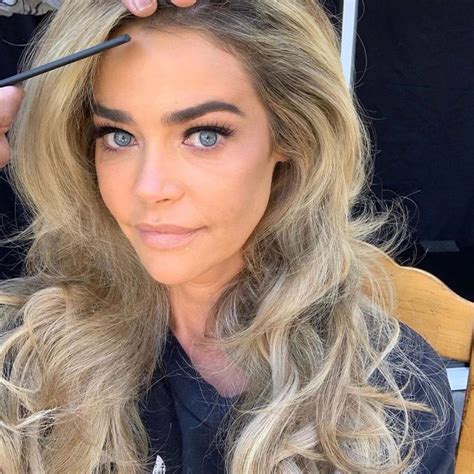denise richards and her blonde brightening crystals into the gloss