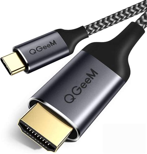 amazoncom qgeem usb   hdmi cable ft braided kathz cable adapterthunderbolt