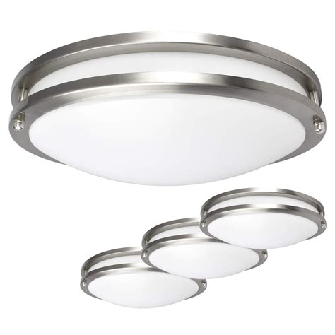 luxrite led flush mount ceiling light   dimmable  soft