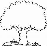 Tree Coloring Clip Apple Kids Trees Pages Clipart Math Sheets Preschool sketch template