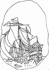Sonstiges Luken Segelschiff sketch template