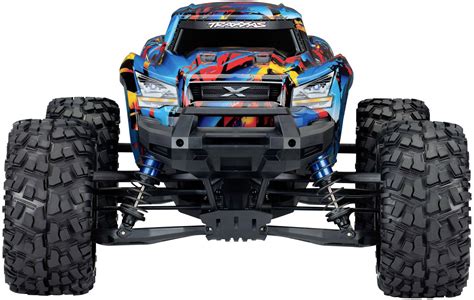traxxas  maxx  vxl rocknroll blue brushless rc model car electric monster truck wd rtr
