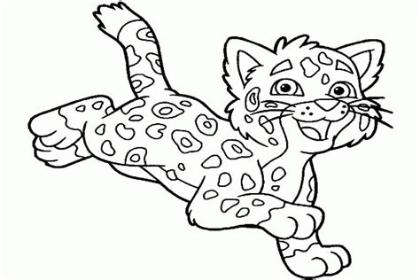 baby cheetah coloring page coloring home