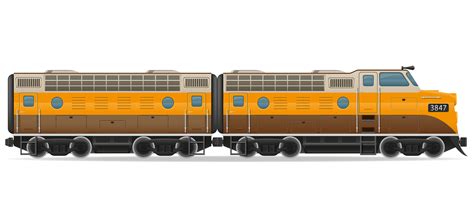 railway locomotive train vector illustration  vector art  vecteezy