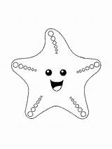 Starfish Coloring Pages Print Cartoon Colouring Baby Drawing Printable Kids Getdrawings Animals Xcolorings sketch template