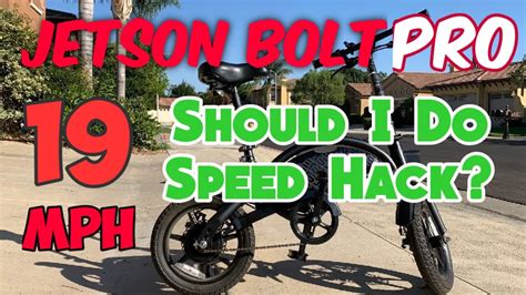 jetson bolt pro  mph speed hack      youtube