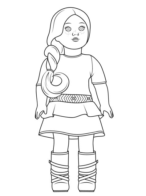 american girl coloring pages mckenna