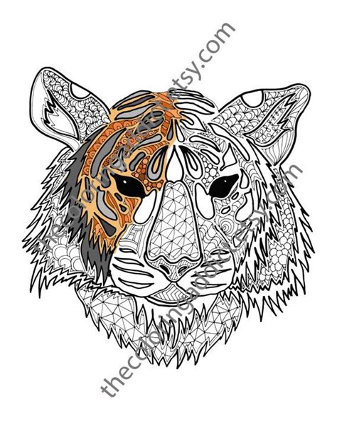 adult coloring pages tiger tedy printable activities